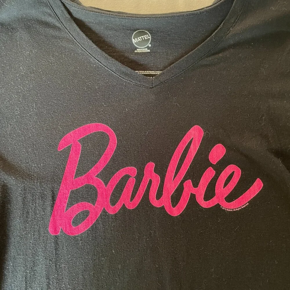 Barbie Black and Pink T Shirt-XL - Picture 2 of 4